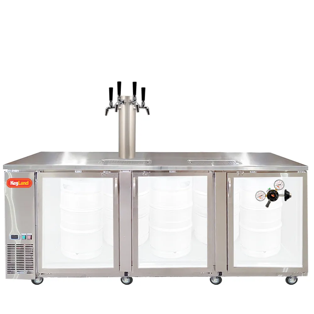 Three Door Grand Deluxe Kegerator Builder