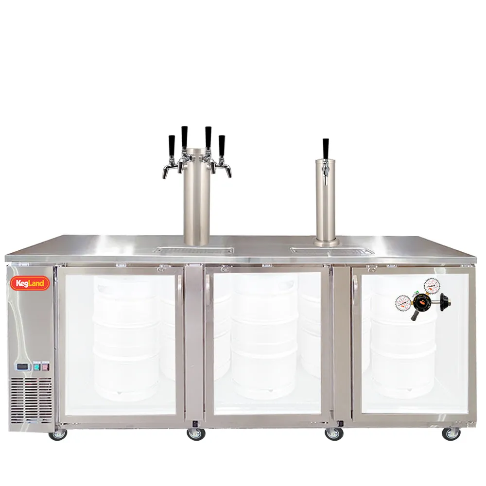 Three Door Grand Deluxe Kegerator Builder
