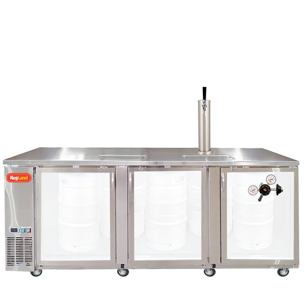 Three Door Grand Deluxe Kegerator Builder