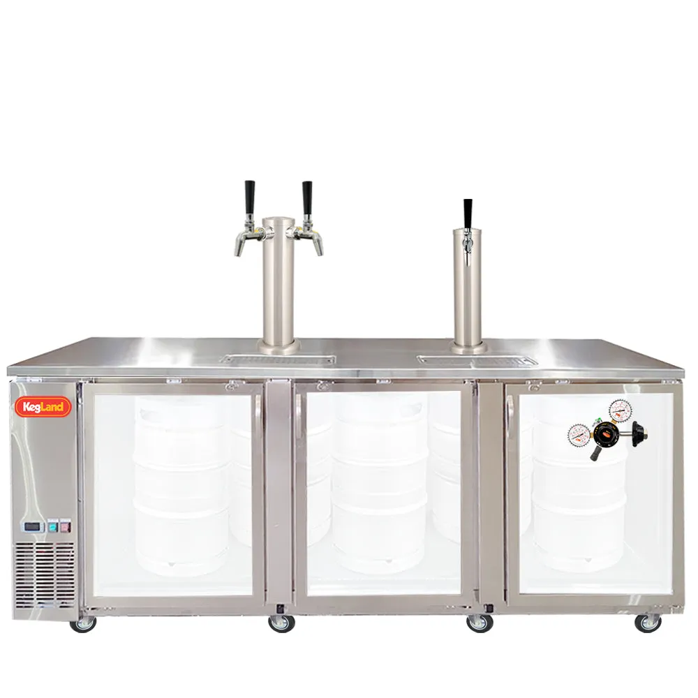 Three Door Grand Deluxe Kegerator Builder