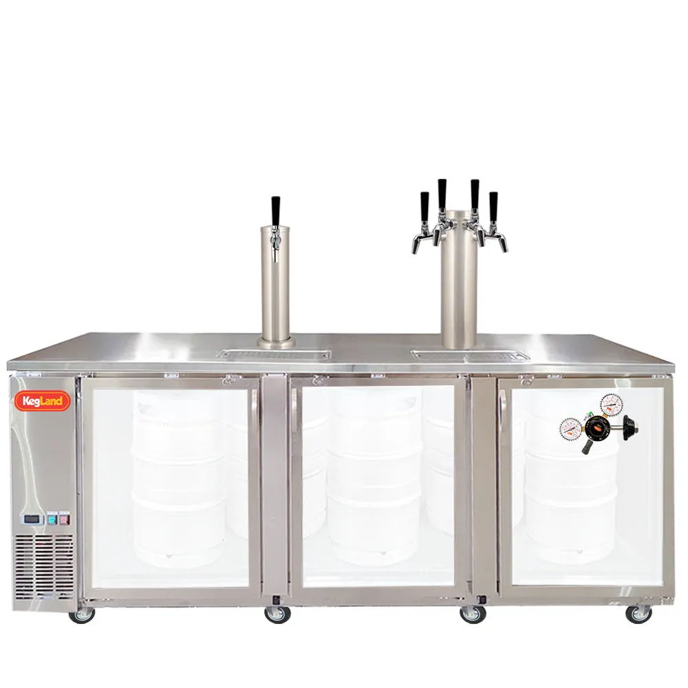 Three Door Grand Deluxe Kegerator Builder
