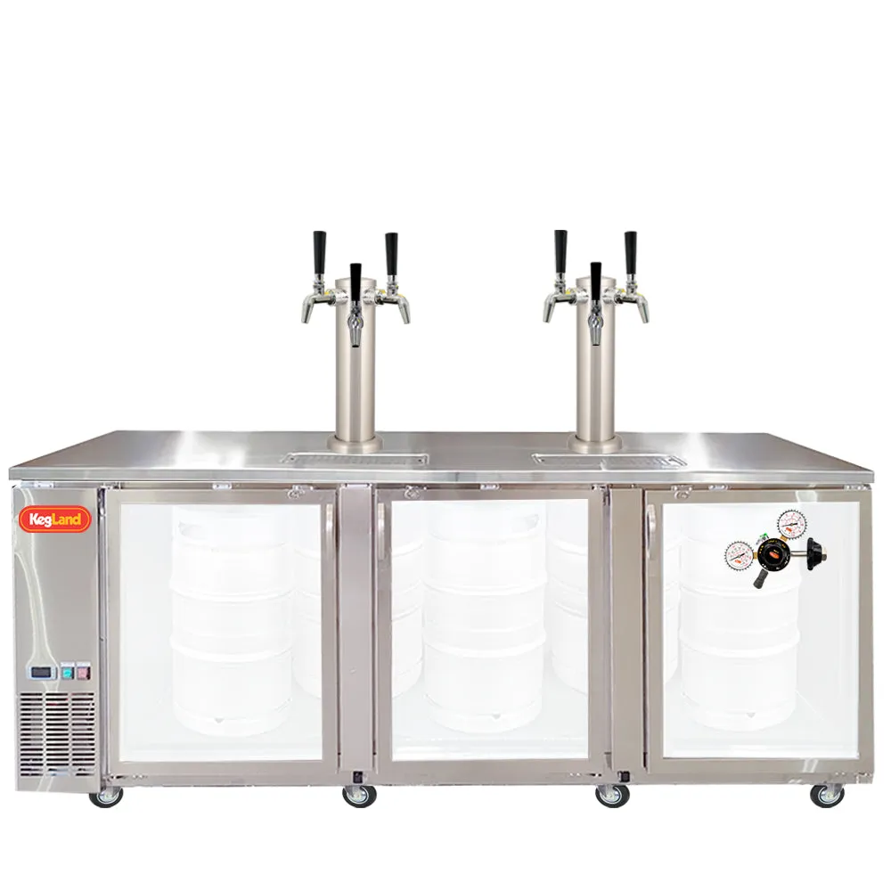 Three Door Grand Deluxe Kegerator Builder