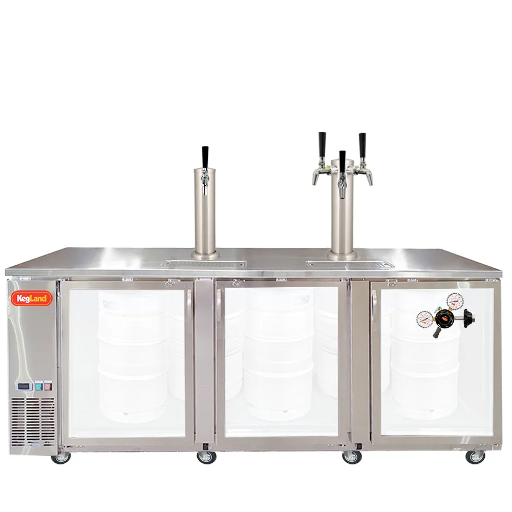 Three Door Grand Deluxe Kegerator Builder