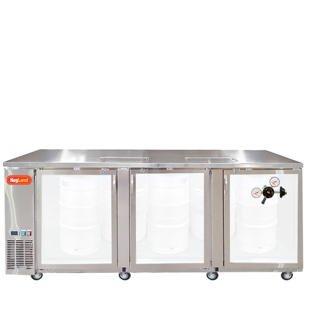 Three Door Grand Deluxe Kegerator Builder