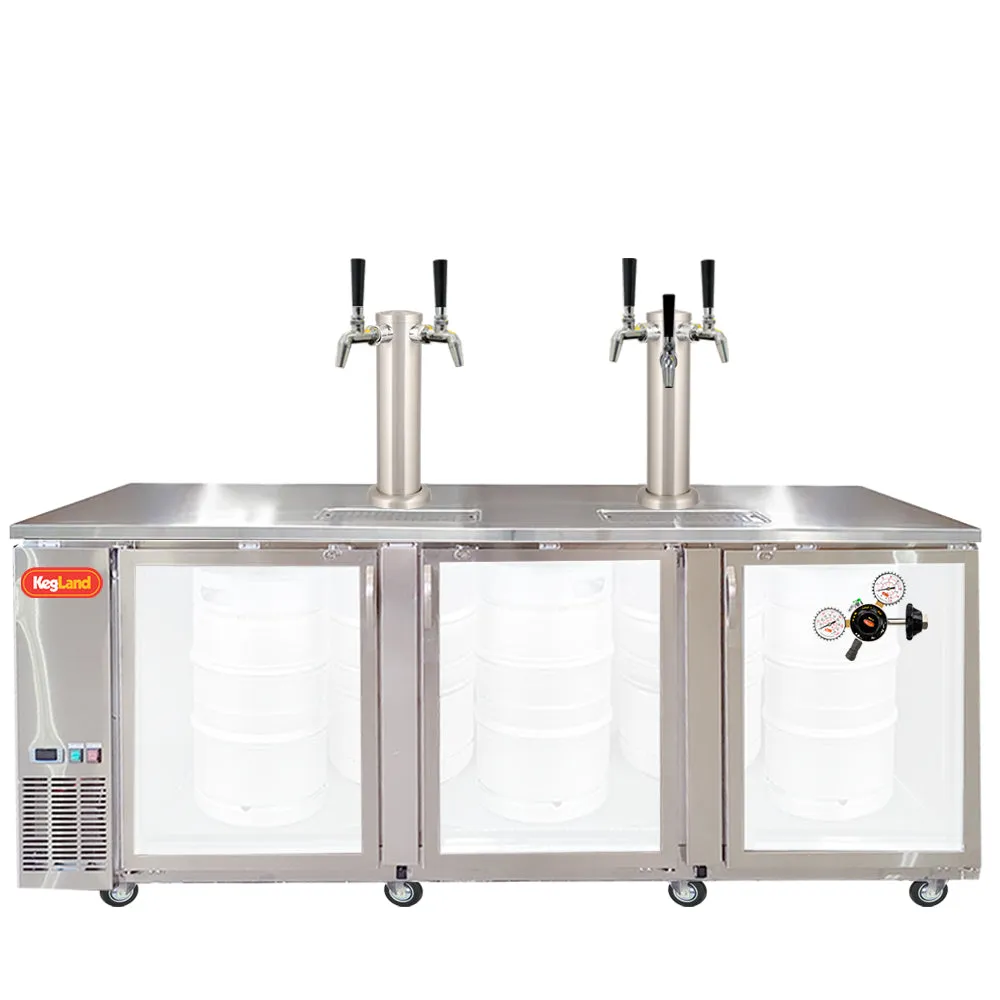 Three Door Grand Deluxe Kegerator Builder