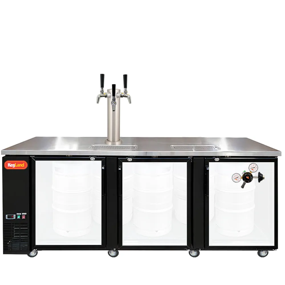 Three Door Grand Deluxe Kegerator Builder