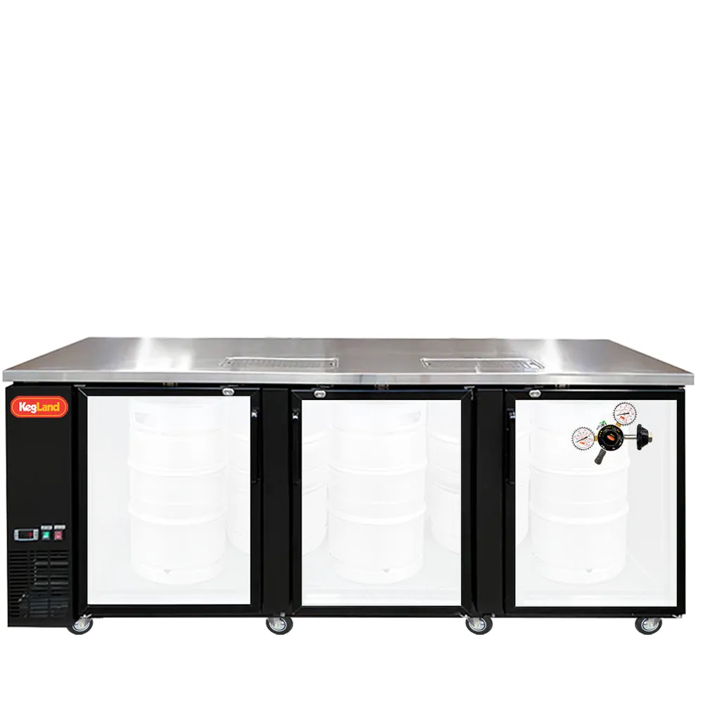 Three Door Grand Deluxe Kegerator Builder
