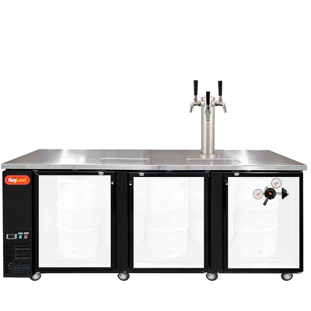 Three Door Grand Deluxe Kegerator Builder