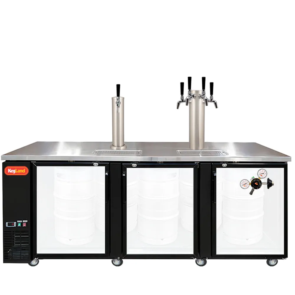 Three Door Grand Deluxe Kegerator Builder