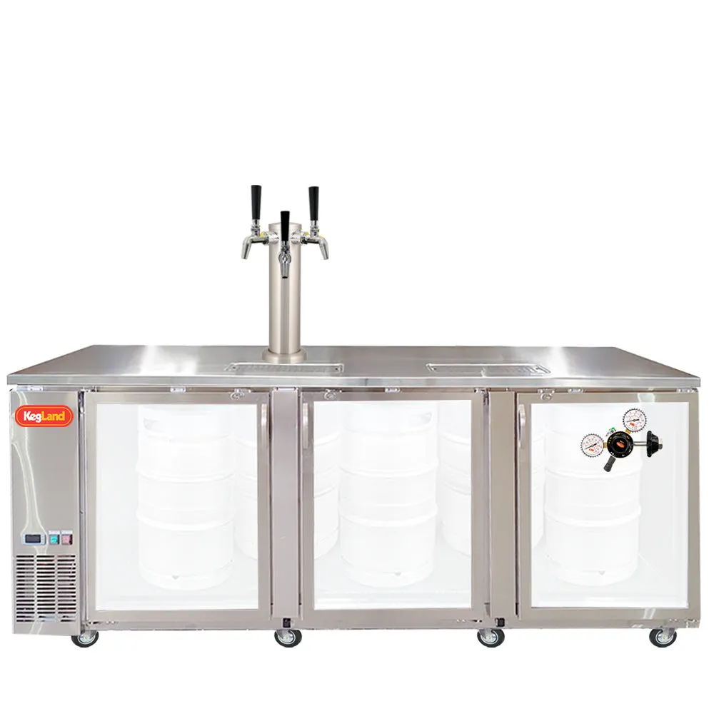 Three Door Grand Deluxe Kegerator Builder
