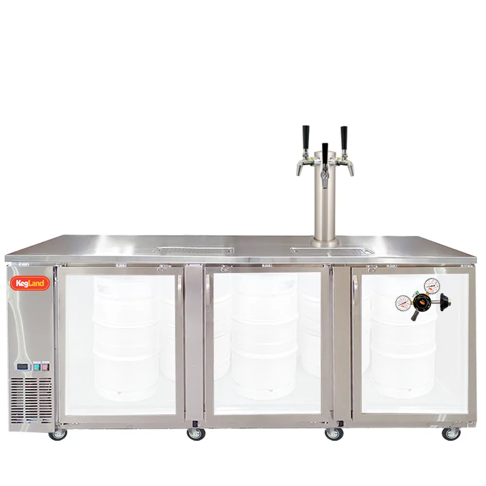 Three Door Grand Deluxe Kegerator Builder