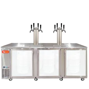 Three Door Grand Deluxe Kegerator Builder