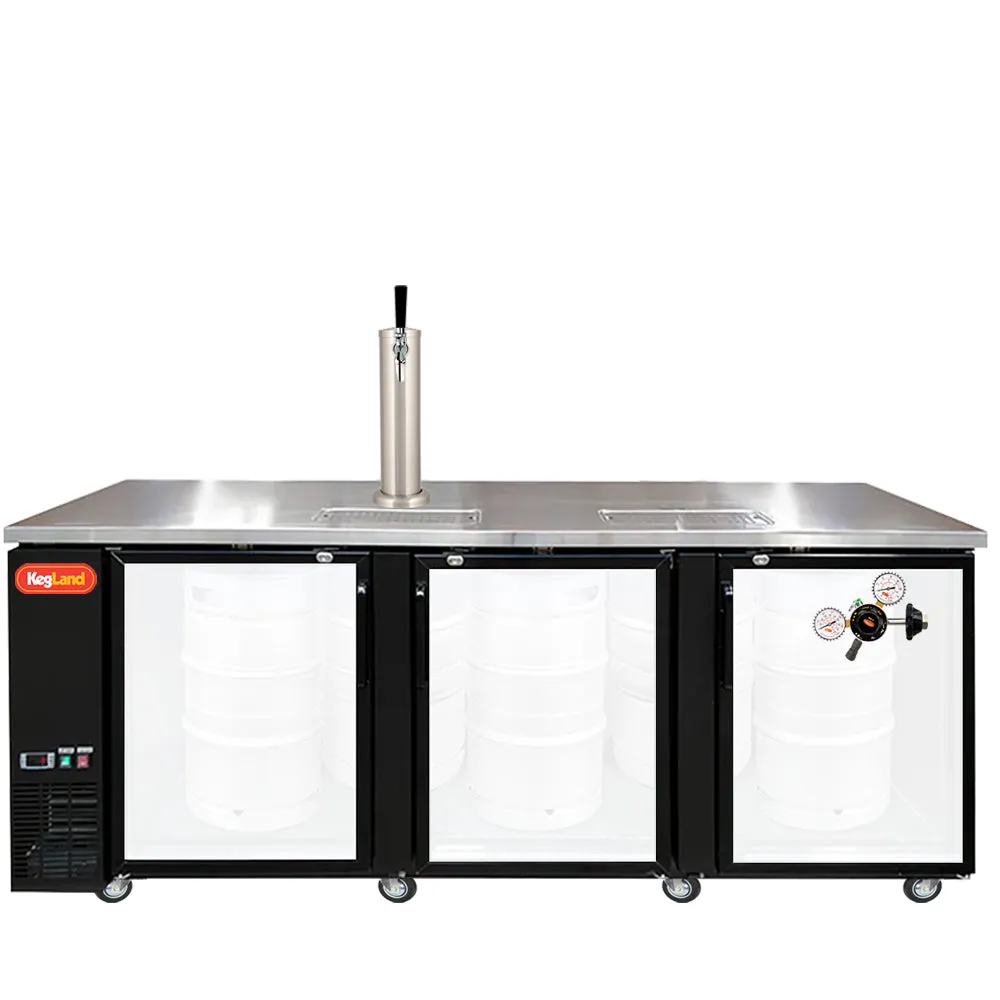 Three Door Grand Deluxe Kegerator Builder