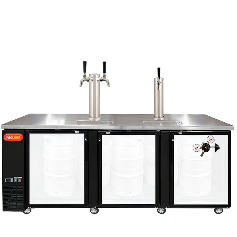 Three Door Grand Deluxe Kegerator Builder