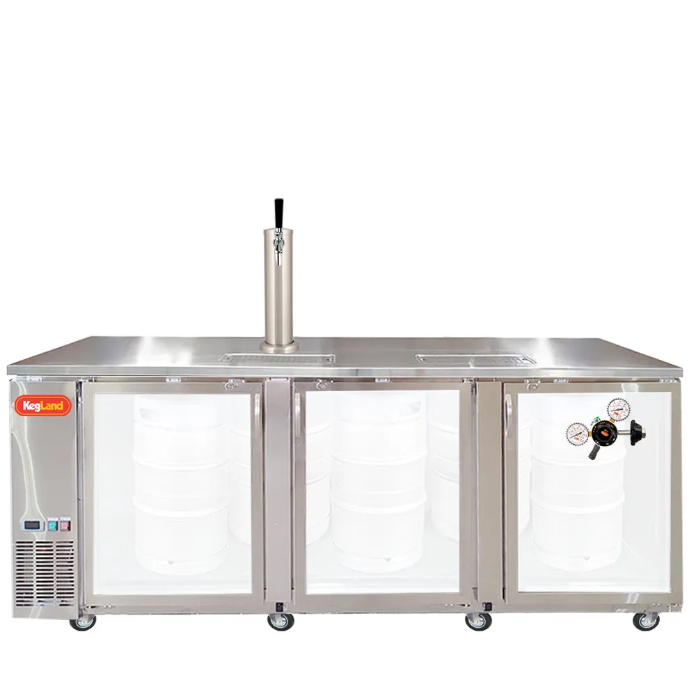 Three Door Grand Deluxe Kegerator Builder