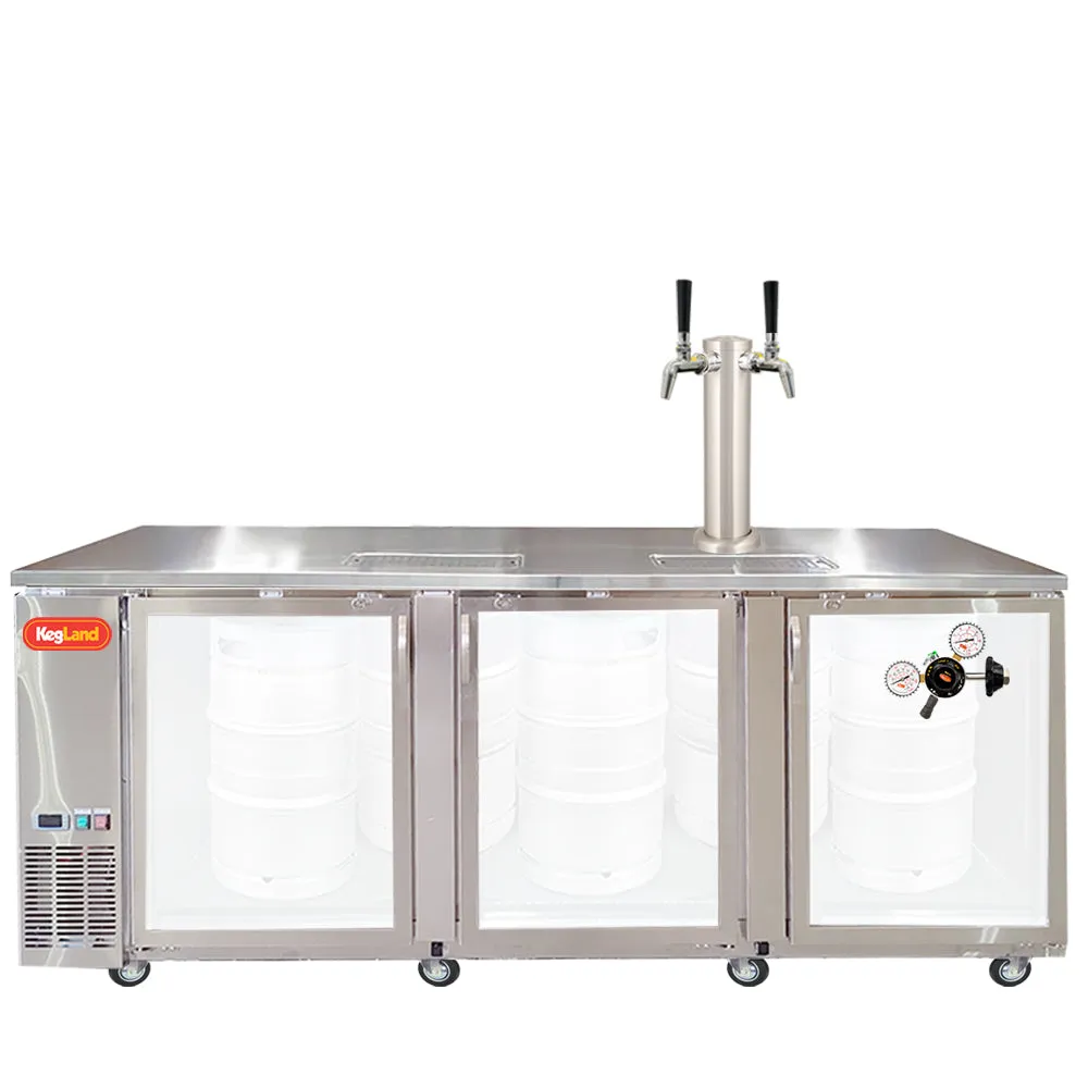 Three Door Grand Deluxe Kegerator Builder