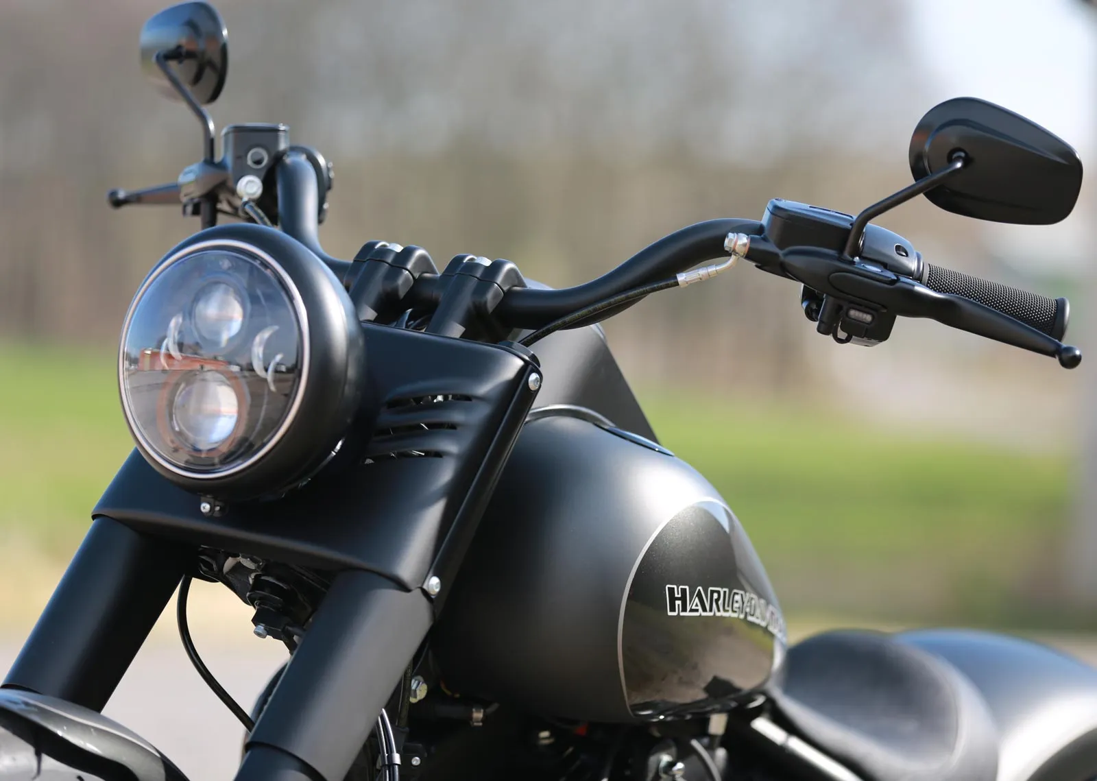 Thunderbike 41-99-1213 Stripe Mini LED Indicators - Polished, fits Harley Softail 2015 up