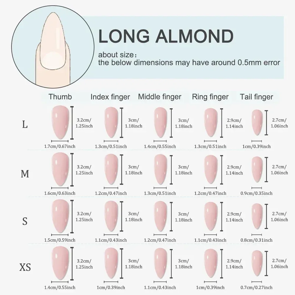 Toleet-Helloween sminken 10Pcs Gothic Bones Handmade Press-On Nails Glossy Long Almond Full Cover Fake Nail Tip for Women&Girls Halloween,party Wear