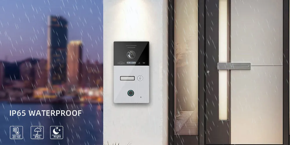 Tuya Smart mobile app Remote Wifi Video Intercom System Smart Video Door Phone 10 inch Full 1080p Screen Support RFID Card Unlock