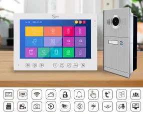 Tuya Video Intercom 7 inch Screen Doorbell Camera Wifi Video Door Entry System Tuya App Remote Control Unlock Smart Home Video Door Phone Intercom