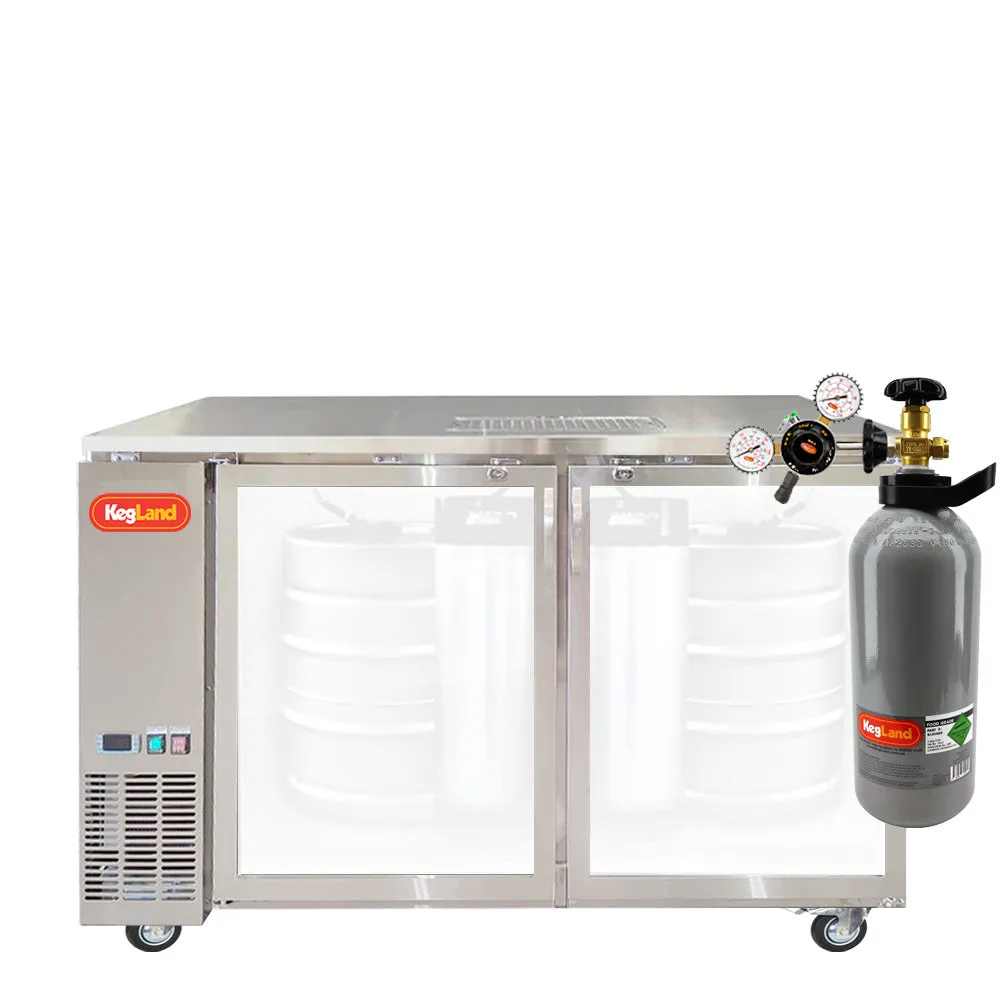 Two Door Grand Deluxe 3 Kegerator Builder
