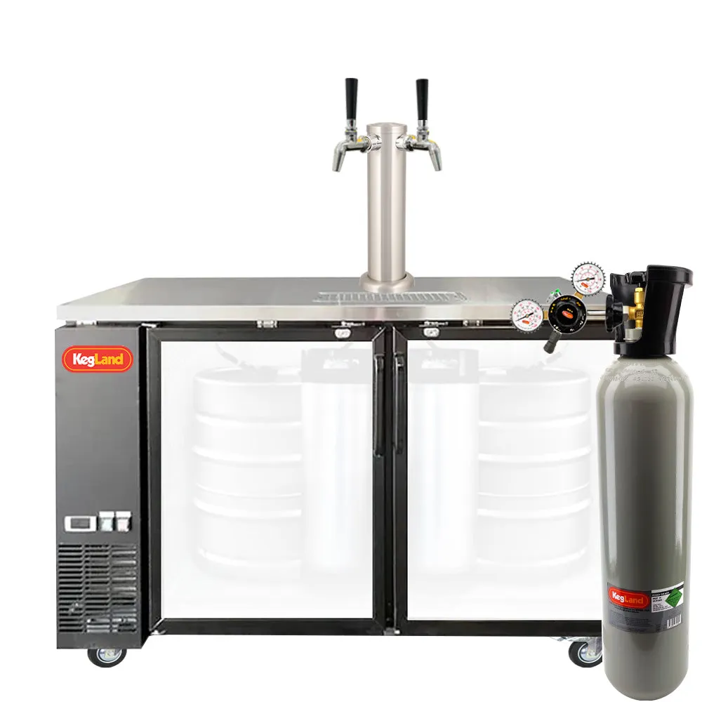 Two Door Grand Deluxe 3 Kegerator Builder