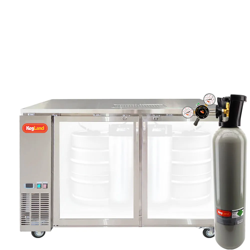 Two Door Grand Deluxe 3 Kegerator Builder