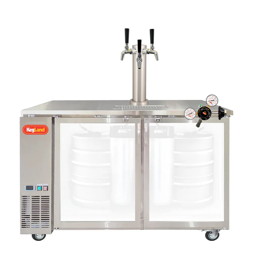 Two Door Grand Deluxe 3 Kegerator Builder