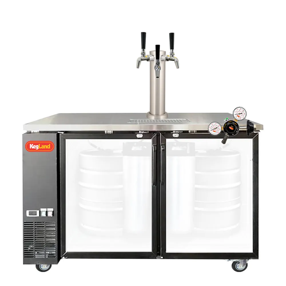 Two Door Grand Deluxe 3 Kegerator Builder