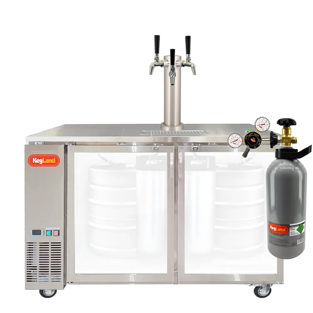 Two Door Grand Deluxe 3 Kegerator Builder