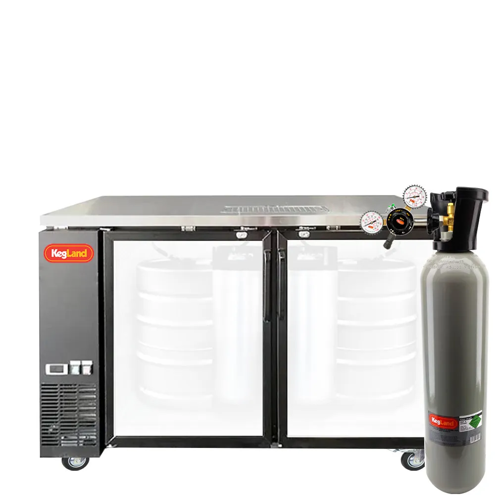 Two Door Grand Deluxe 3 Kegerator Builder