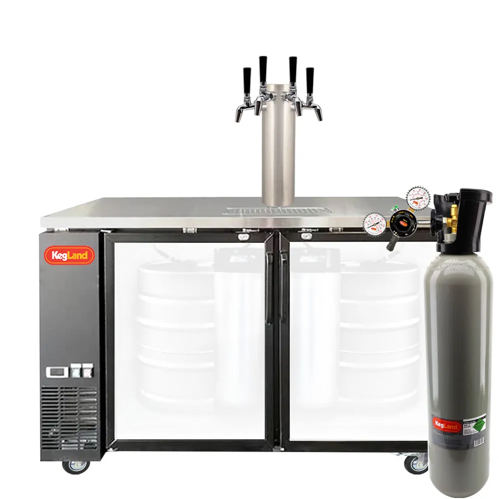 Two Door Grand Deluxe 3 Kegerator Builder