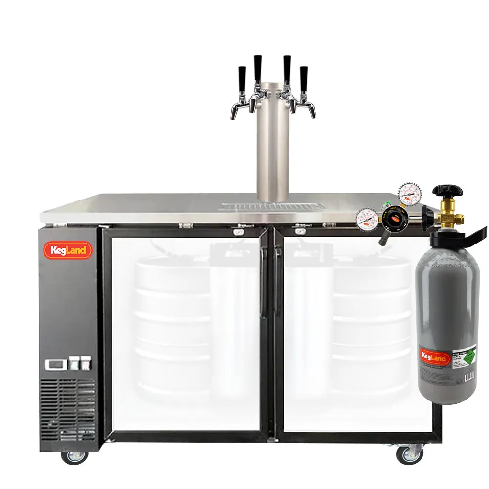 Two Door Grand Deluxe 3 Kegerator Builder