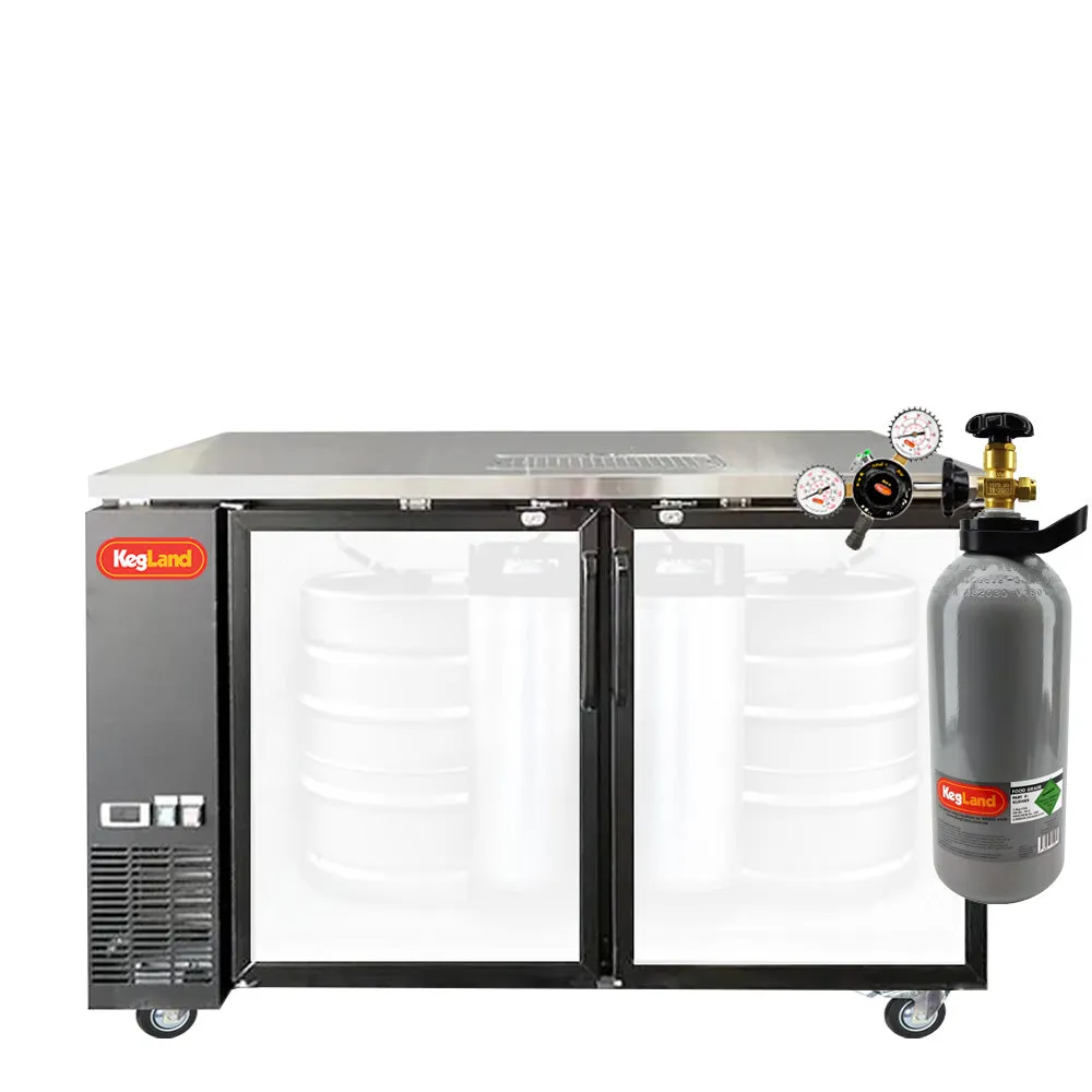 Two Door Grand Deluxe 3 Kegerator Builder