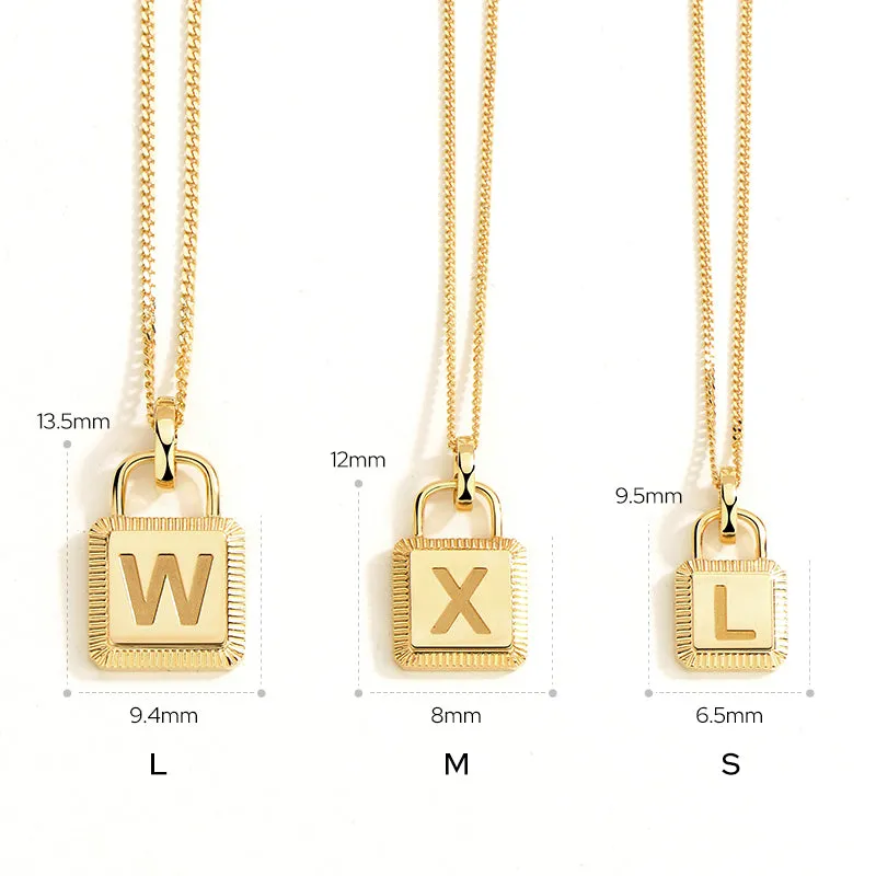 Unlock Classic - 18K Lock Personalized Gold Necklace