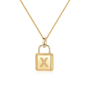 Unlock Classic - 18K Lock Personalized Gold Necklace