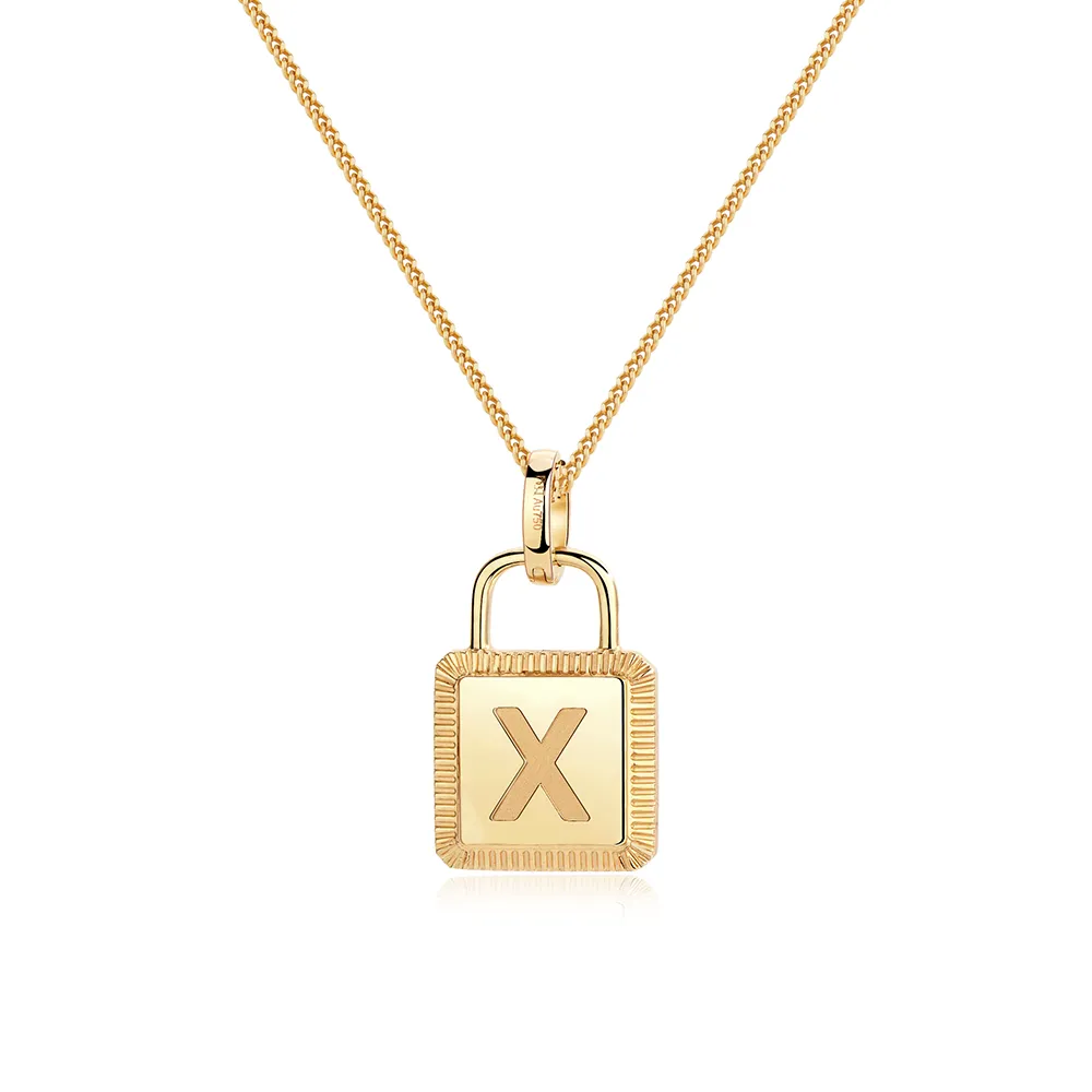 Unlock Classic - 18K Lock Personalized Gold Necklace