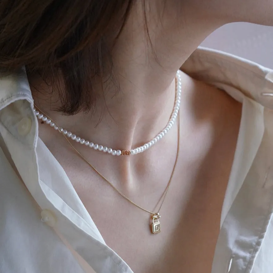Unlock Classic - 18K Lock Personalized Gold Necklace