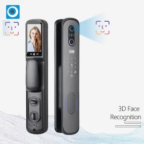 VOICE| 3D Face recognition smart door lock with video intercom feature biometric fingerprint smart door lock
