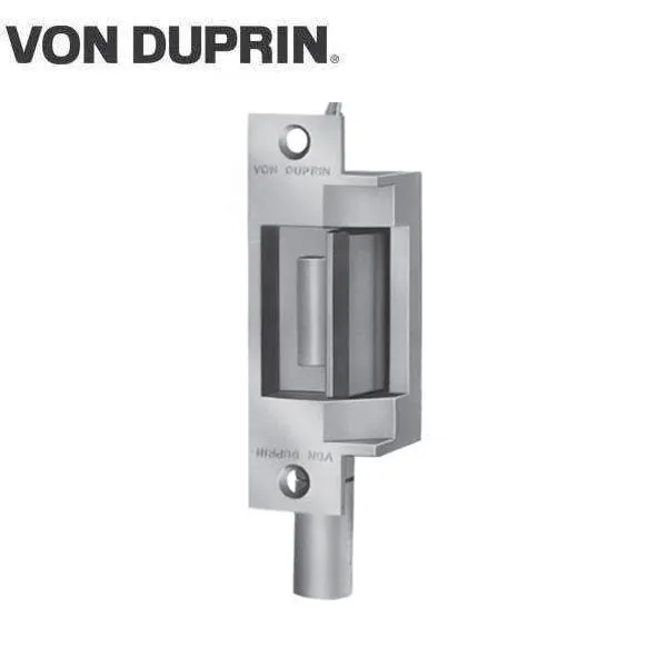Von Duprin - 6211 Electric Strike for Mortise or Cylindrical Devices - Fail Safe - Satin Stainless - 12VDC