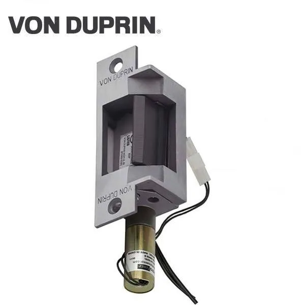 Von Duprin - 6211 Electric Strike for Mortise or Cylindrical Devices - Fail Safe - Satin Stainless - 12VDC
