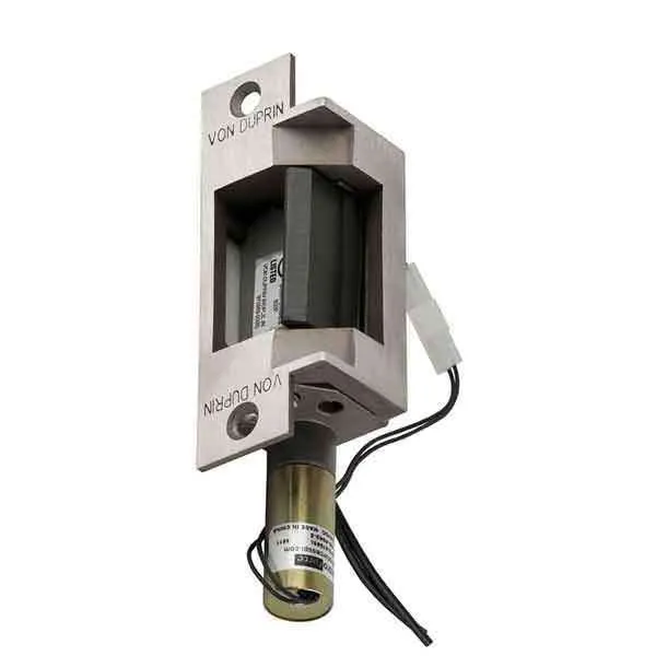 Von Duprin - 6213 Electric Strike for Mortise or Cylindrical Devices - Fail Secure - Satin Stainless - 24VDC