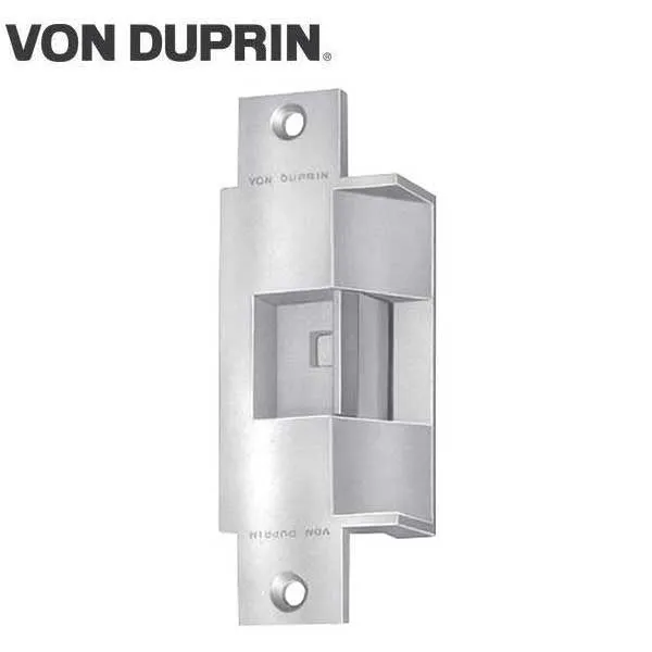Von Duprin - 6213 Electric Strike for Mortise or Cylindrical Devices - Fail Secure - Satin Stainless - 24VDC