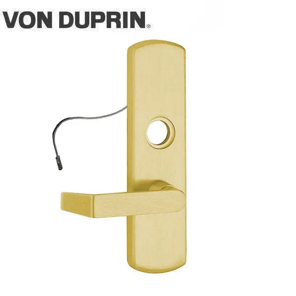 Von Duprin - E996L - 98/99 Series Exit Devices - Electrical Lever Trim - Mortise Prep - Bright Brass - Right Hand Reverse