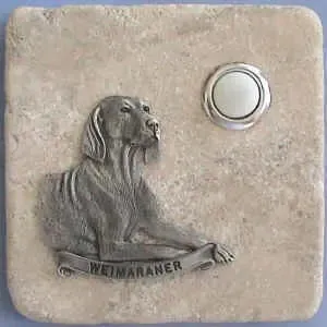 Weimaraner Dog Breed Stone Doorbell