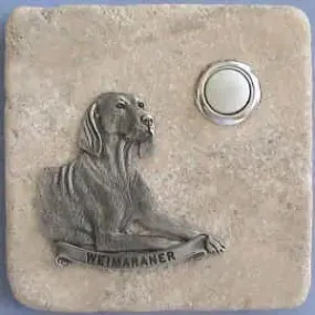 Weimaraner Dog Breed Stone Doorbell