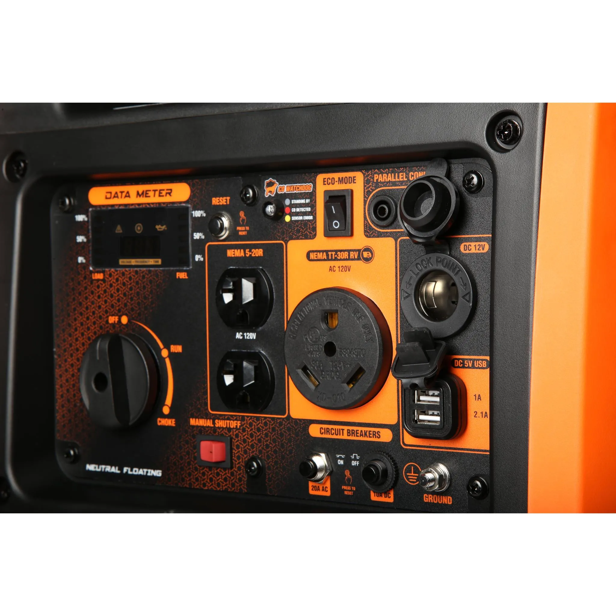 WEN 56450iX Super Quiet 4500-Watt RV-Ready Portable Inverter Generator with Fuel Shut-Off and CO Watchdog