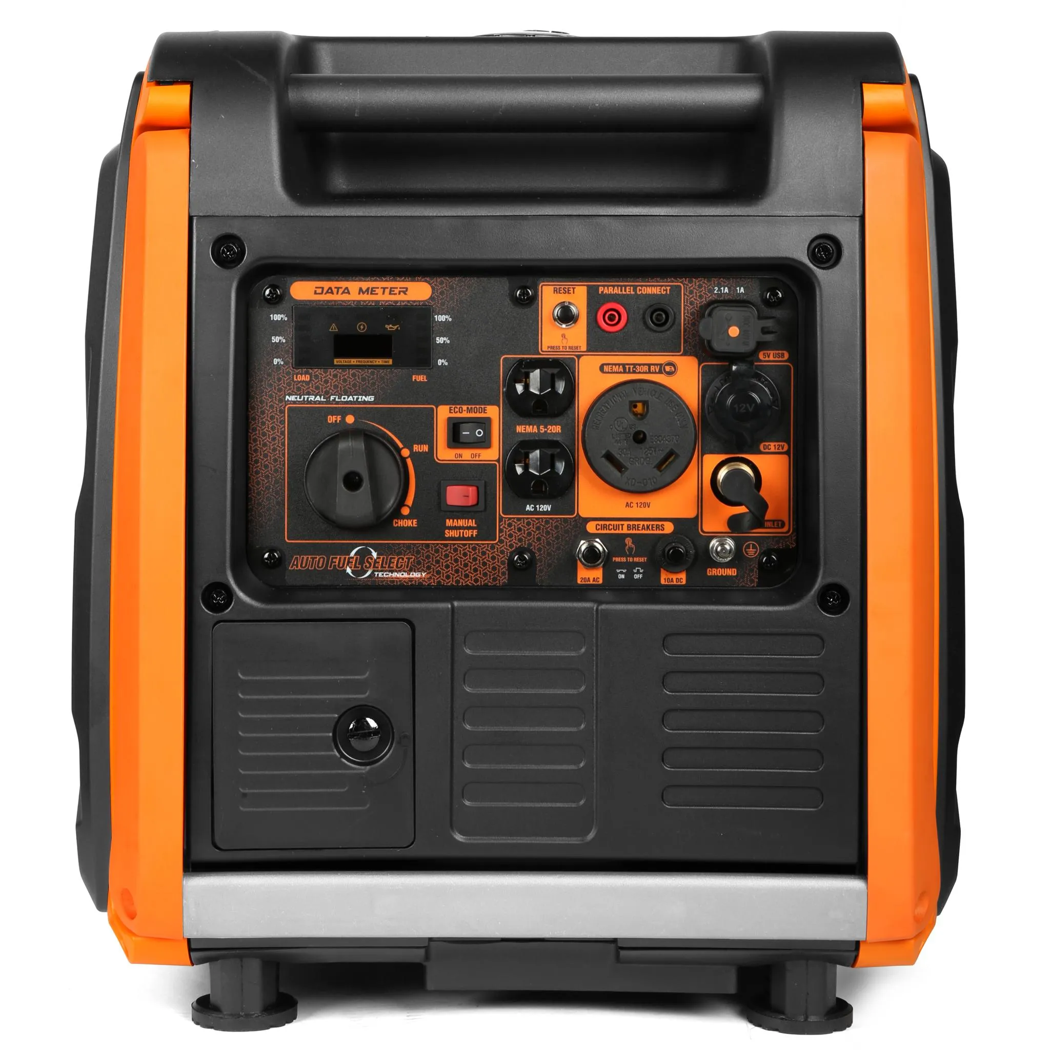 WEN DF450i Super Quiet 4500-Watt Dual Fuel RV-Ready Portable Inverter Generator with Fuel Shut-Off