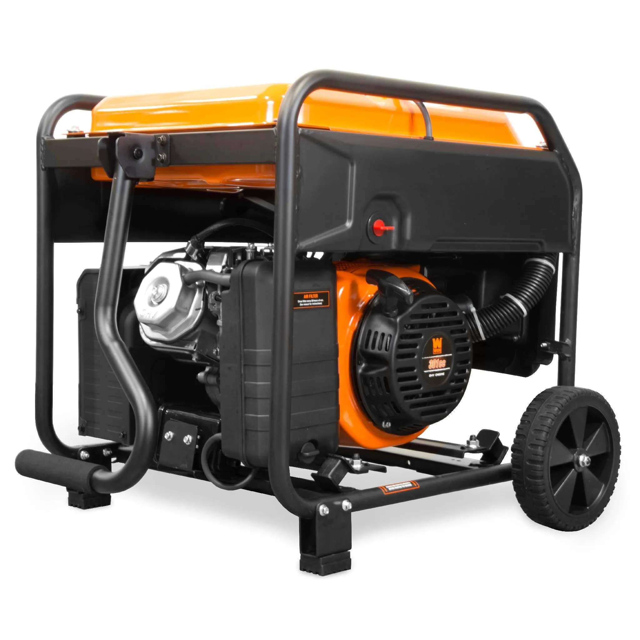 WEN GN625i 6250-Watt RV and Transfer-Switch-Ready 120V/240V Open Frame Inverter Generator, CARB Compliant