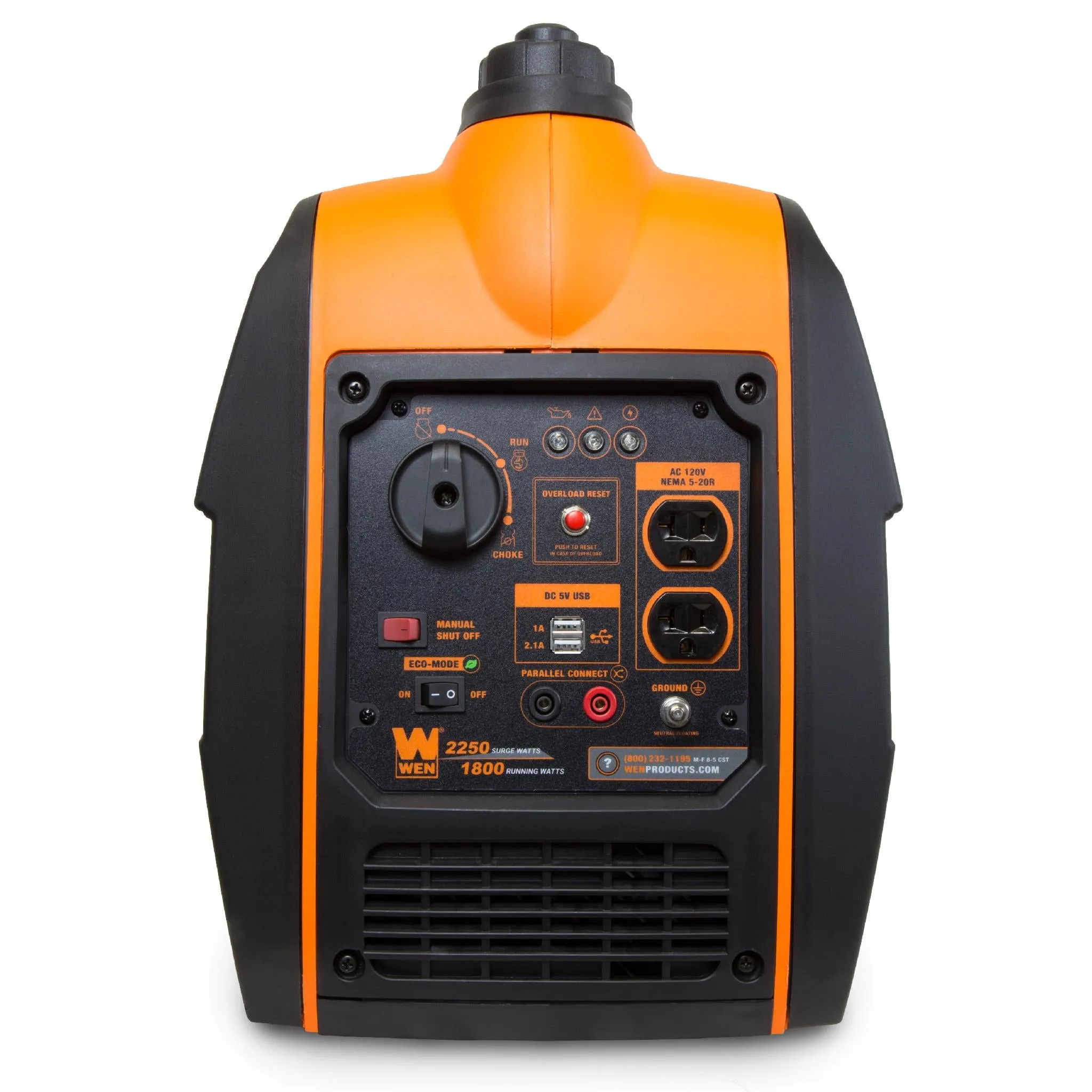WEN R56225i Super Quiet 2250-Watt Portable Inverter Generator with Fuel Shut-Off (Manufacturer Refurbished)